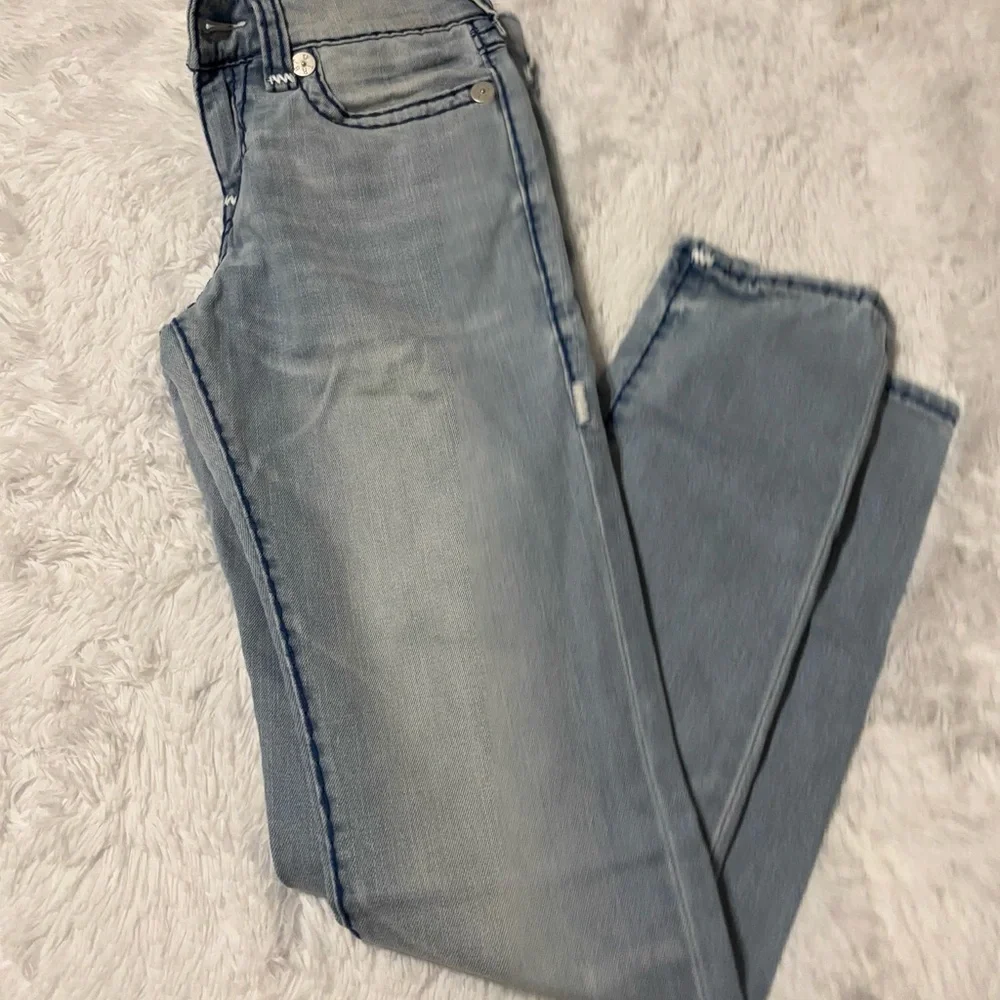 True Religion Men's Slim Jeans - Sky Blue